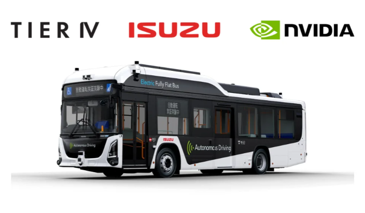 いすゞ・ティアフォー・NVIDIAが連合、路線バスの自動運転レベル4を実装へ