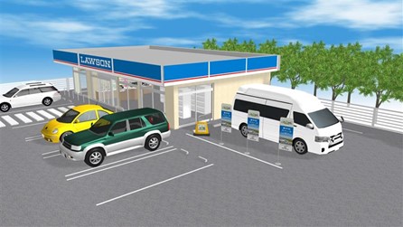 ローソンが千葉県6店舗で車中泊施設「RVパーク」実証実験を開始